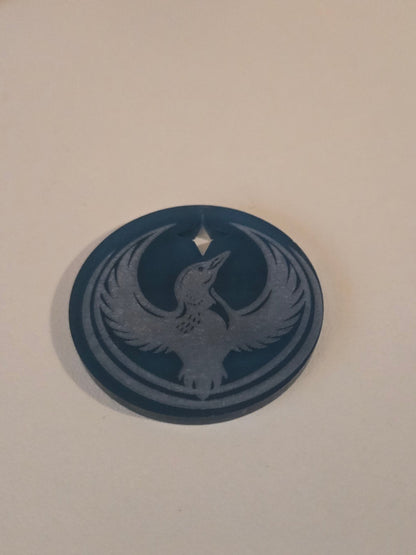 Rebel Loon Laser-Cut Pin – Wildlife Art | Obsidian ArtWorks