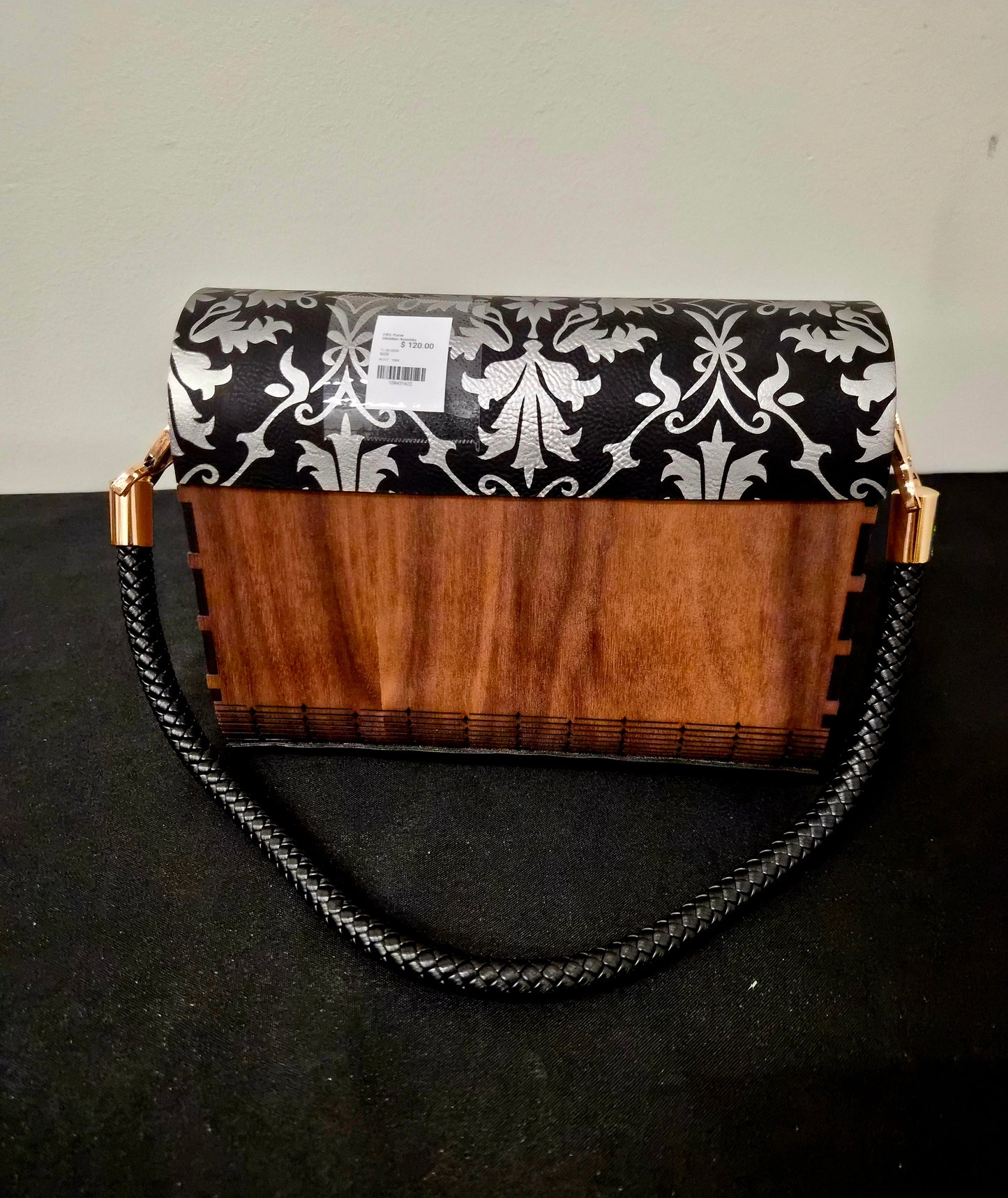 Wood and Leather Purse