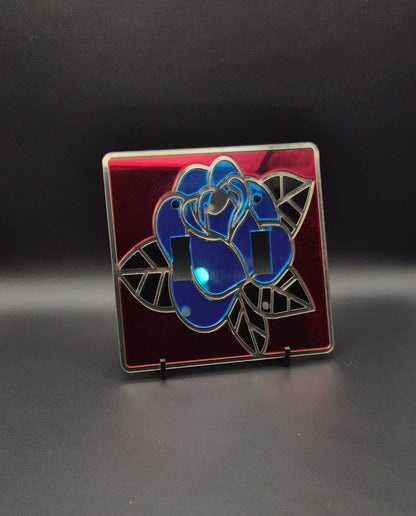 2 Gang Light Switch Cover - Rose
