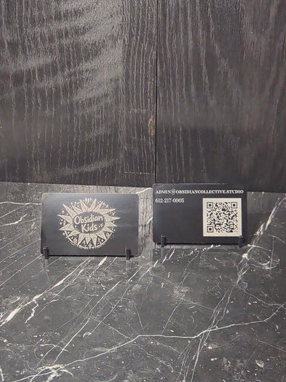 Metal Engraved Business Cards - Set of 25
