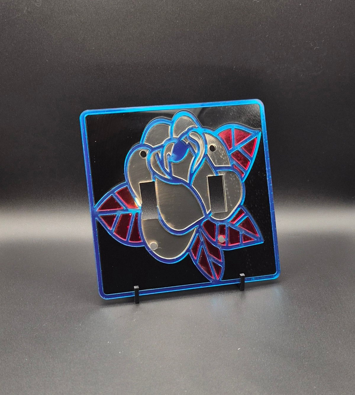 2 Gang Light Switch Cover - Rose