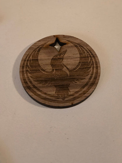 Rebel Loon Laser-Cut Pin – Wildlife Art | Obsidian ArtWorks