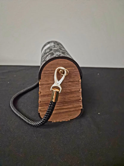 Wood and Leather Purse