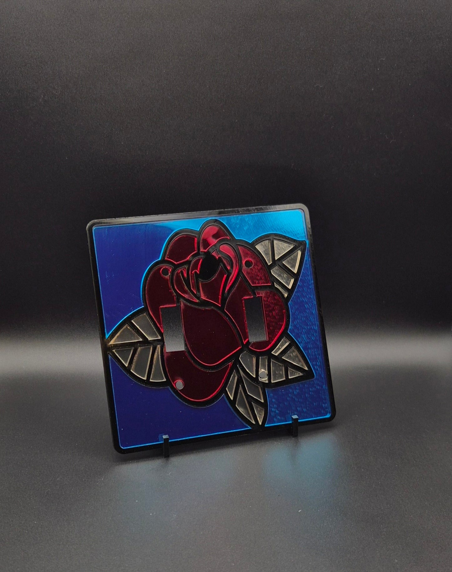 2 Gang Light Switch Cover - Rose